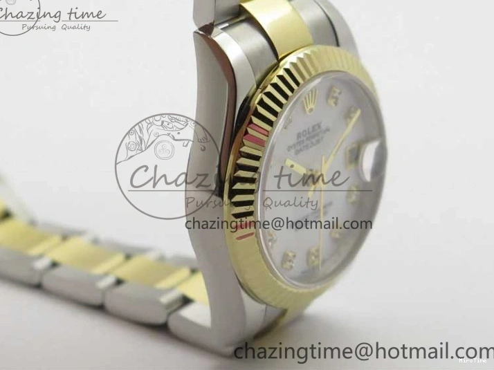 MiroTime 0520 ModernLook Datejust 31mm 278273 SS YG BP Maker Best Edition White MOP Diamonds Dial on SS YG Oyster Bracelet 2723